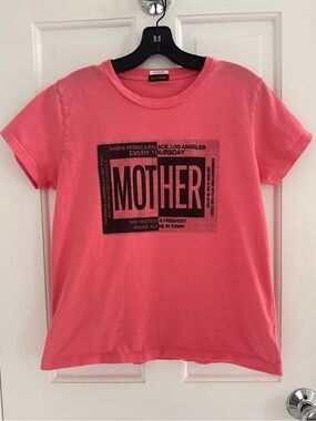 MOTHER Boxy Goodie Tee T-Shirt Graphic Ticket Medium
